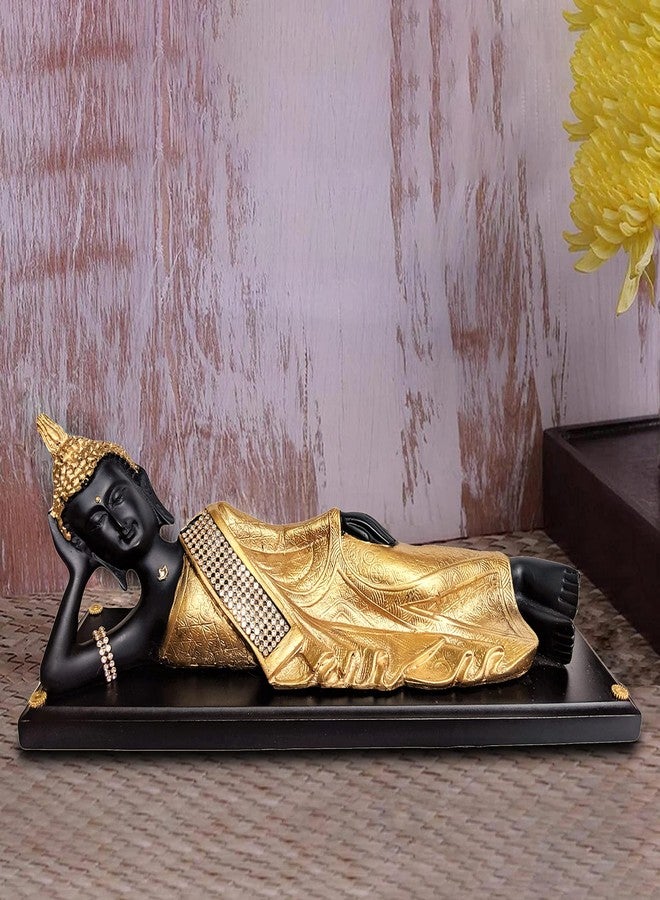 Sacred Blessings Polyresin Sleeping Buddha Statue Showpiece Idol for Home Decor (35 x 10 x 13) cm,1 Piece - Image 4