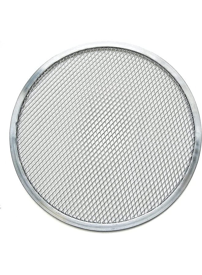 Premify Non-Stick Pizza Screen, Commercial Grade 13 Inch Round Seamless Aluminium Mesh Pizza Screen, Pizza Pan Oven Baking Tray, Home Kitchen & Restaurant Supplies  - Image 1