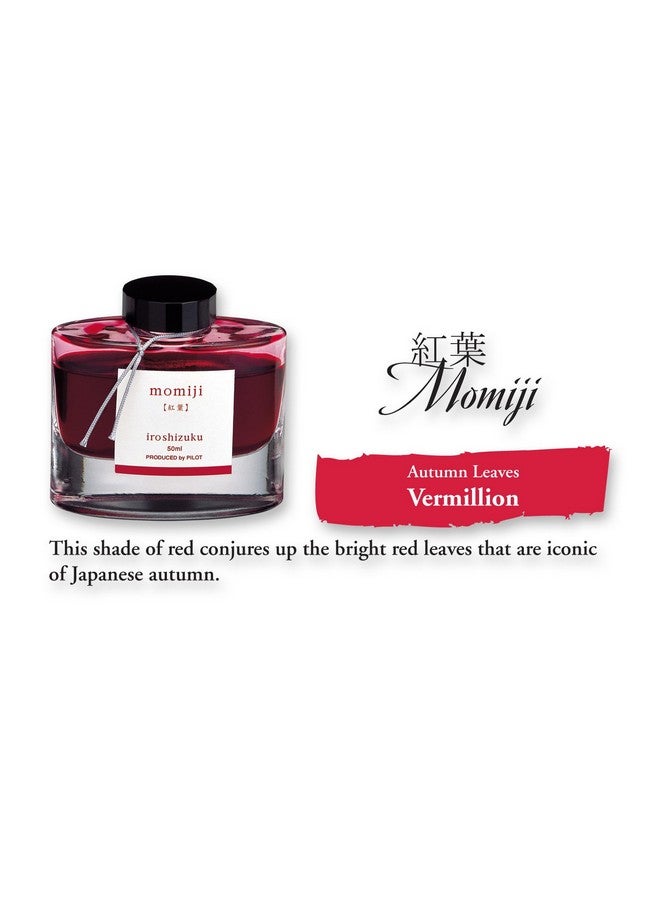 PILOT Iroshizuku Bottled Fountain Pen Ink, Momiji, Autumn Leaves (Red) 50Ml Bottle (69208) - Image 2