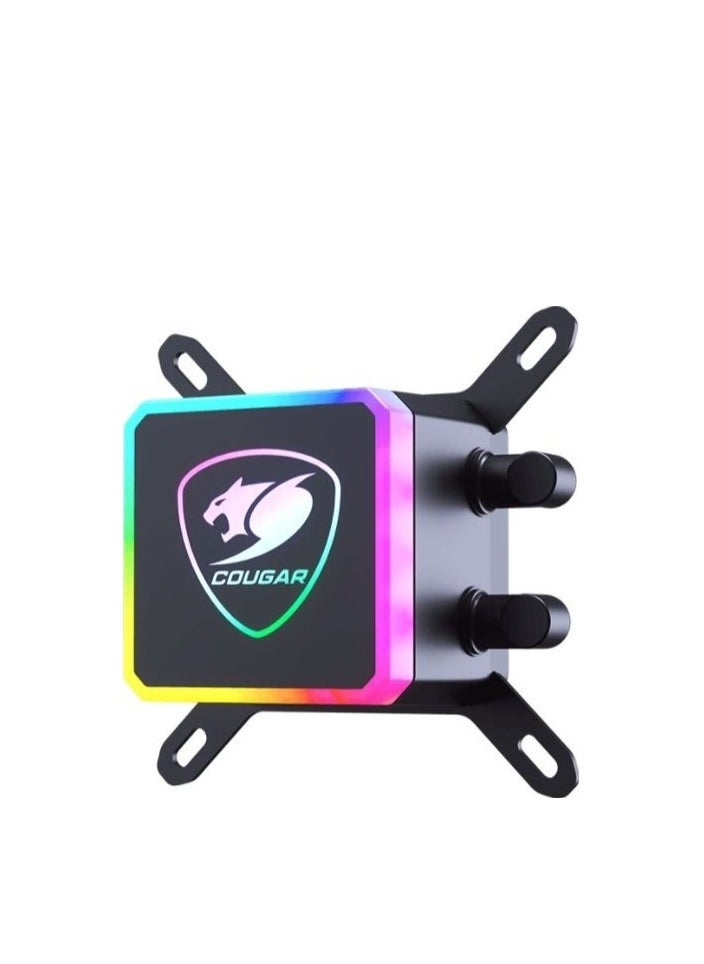 Cougar Cougar Aqua High-Performance CPU Liquid Cooler with Vibrant and Dazzling RGB LED Pump Head and a Remote Controller (Aqua 360) - Black | CGR-AQUA 360  - Image 4