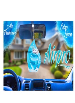 Airpro Luxury Hanging Gel| Car Perfume & Air Freshener | Crisp Linen| Brings the Fresh, Clean Scent of Crisp Linen to Your Car, Ensuring a Long-Lasting and Refreshing Fragrance that Creates a Fresh, Inviting Atmosphere.  - Image 3