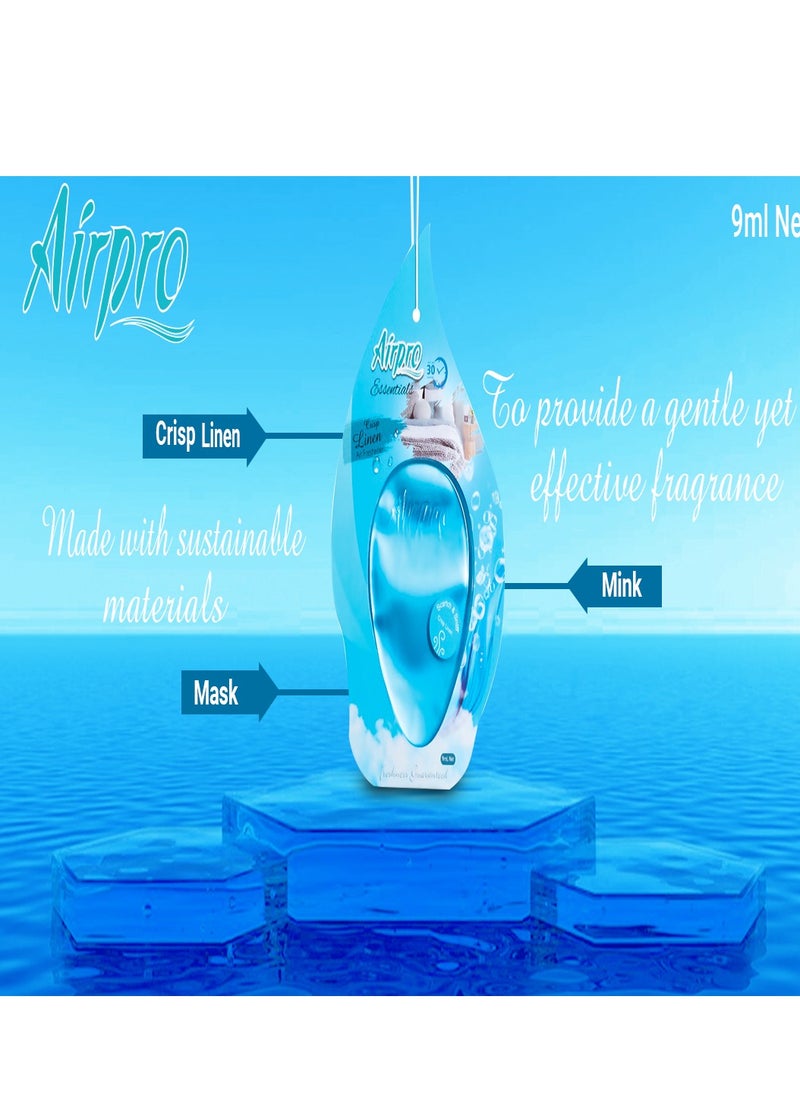 Airpro Luxury Hanging Gel| Car Perfume & Air Freshener | Crisp Linen| Brings the Fresh, Clean Scent of Crisp Linen to Your Car, Ensuring a Long-Lasting and Refreshing Fragrance that Creates a Fresh, Inviting Atmosphere.  - Image 5