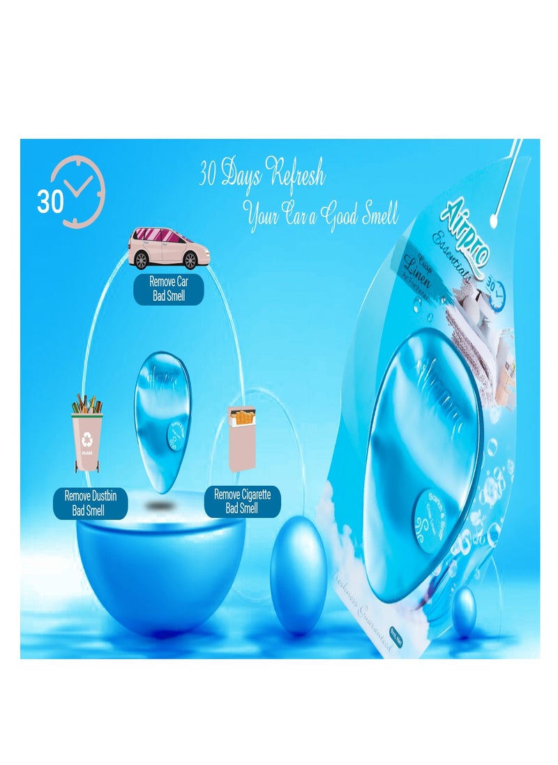 Airpro Luxury Hanging Gel| Car Perfume & Air Freshener | Crisp Linen| Brings the Fresh, Clean Scent of Crisp Linen to Your Car, Ensuring a Long-Lasting and Refreshing Fragrance that Creates a Fresh, Inviting Atmosphere.  - Image 4