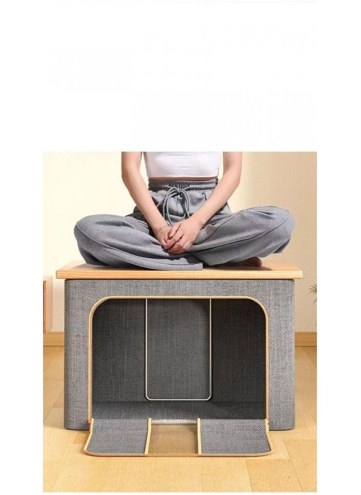 AIWANTO - Foldable Large Clothes Storage Bags 100L, Robust Steel Framed Organizer Box Container/Basket For the Bedroom, Cabinet, Wardrobe, Closet With Lids, and Handle Pack of 2 （60*42*40cm) - Image 1