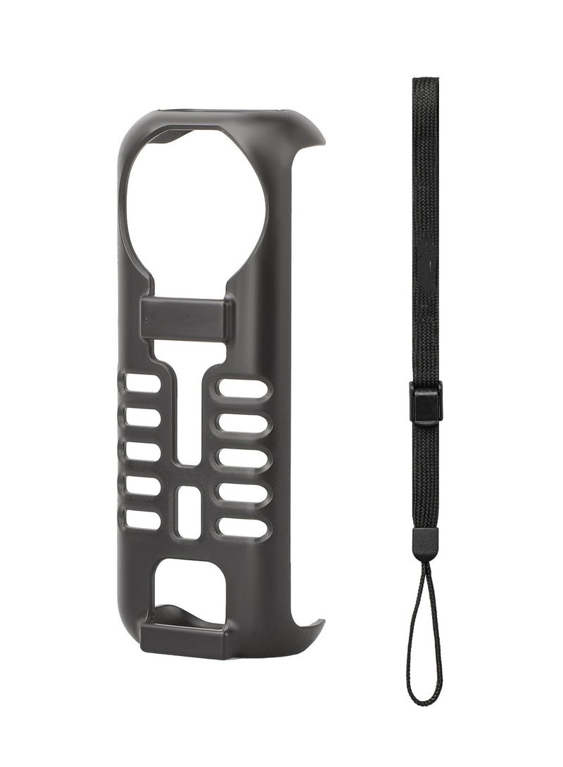 Graphene Temperature Control Protective Case for Insta360 X4 Anti-Slip Anti-Scratch Protective Cover with Lanyard for Insta360 X4 Sports Camera Accessories  - Image 1