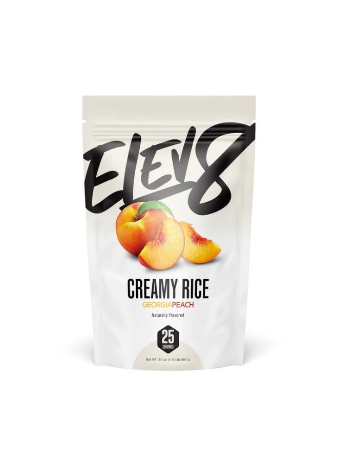 Elev8 Creamy rice Dairy free and gluten free Georgia Peach 875g - Image 1