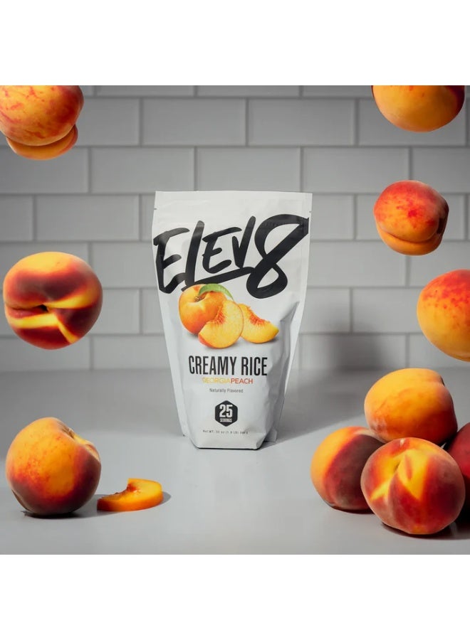 Elev8 Creamy rice Dairy free and gluten free Georgia Peach 875g - Image 2