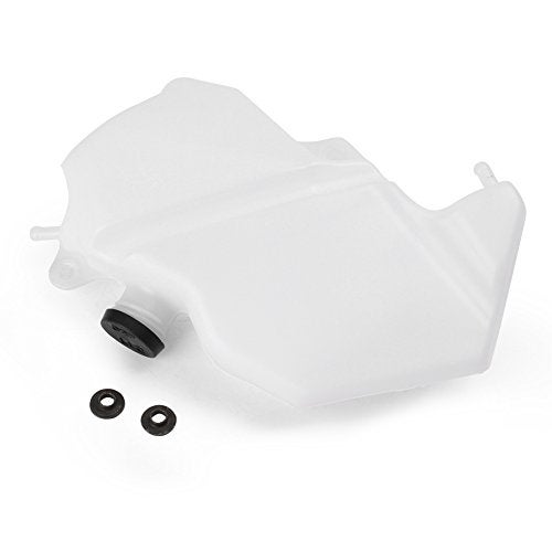 Mallofusa Motorcycle Radiator Water Coolant Reservoir Overflow Tank Replacement Compatible for Ninja ZX-6R 2009 2010 2011 2012 White - Image 4