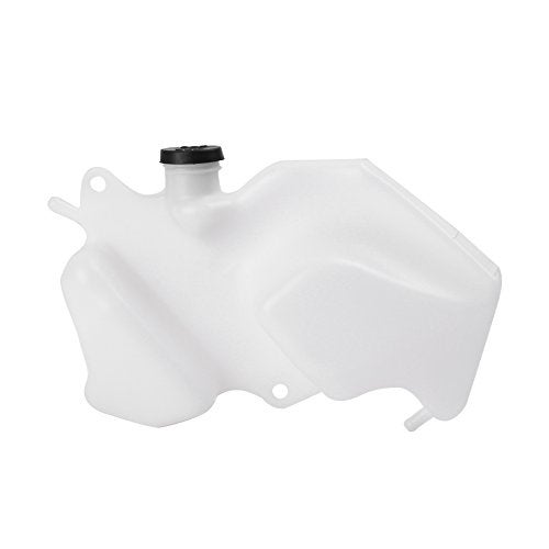 Mallofusa Motorcycle Radiator Water Coolant Reservoir Overflow Tank Replacement Compatible for Ninja ZX-6R 2009 2010 2011 2012 White - Image 3