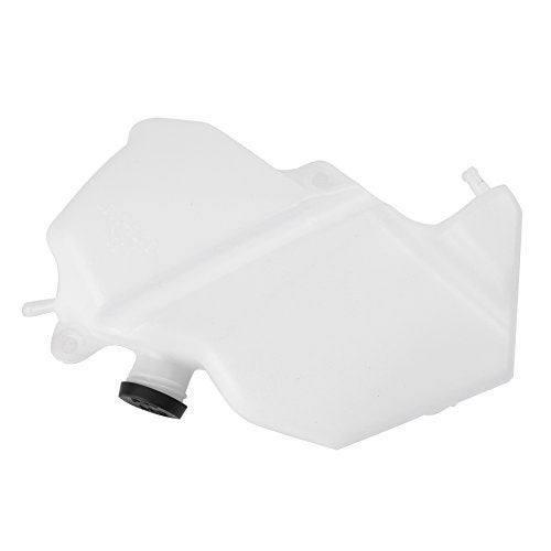 Mallofusa Motorcycle Radiator Water Coolant Reservoir Overflow Tank Replacement Compatible for Ninja ZX-6R 2009 2010 2011 2012 White - Image 2