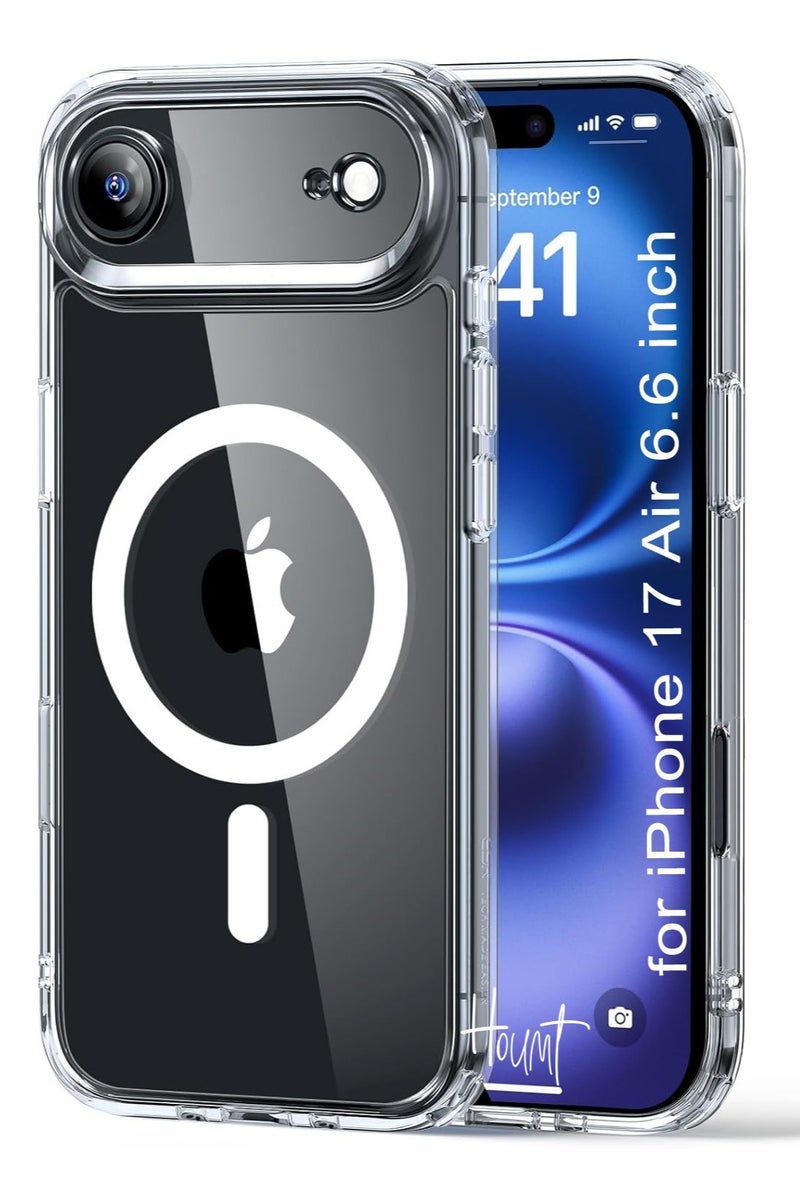 JAJEEK iPhone 17 Air Case Magsafe, Wireless Charging Support Clear iPhone 17 Air Cover Anti Scratch Shockproof Protective Phone Case for Apple iPhone 17 Air 6.6 inch - Image 1