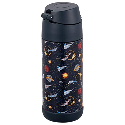 Snug Insulated Kids Water Bottle with Straw & Spout – Double-Wall Stainless Steel, Leakproof, Easy-Flip Lid – For School, Travel, Toddlers & Big Kids - Space Wars, 12oz - Image 5