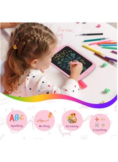 Arabest LCD Writing Tablet for Kids Colorful 10 Inch, Learning Educational Toddler Toys Gift for 3 4 5 6 7 Year Old Girls Boys, Electronic Drawing Doodle Pad Board (Pink)  - Image 4