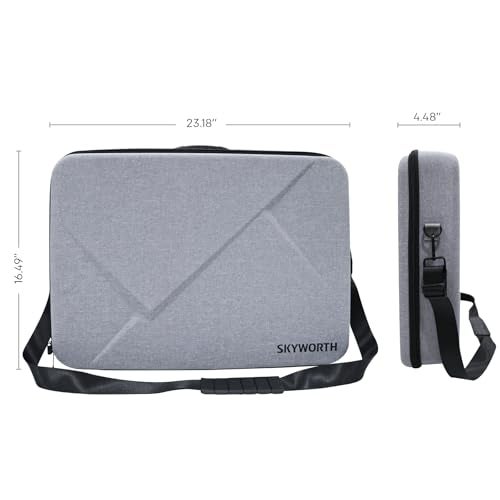 Skyworth Case for 24-Inch Portable Display with Shoulder Strap Handle Business Travel Bag for Transport Storage LCD Screens Monitors and Display (Grey) - Image 3
