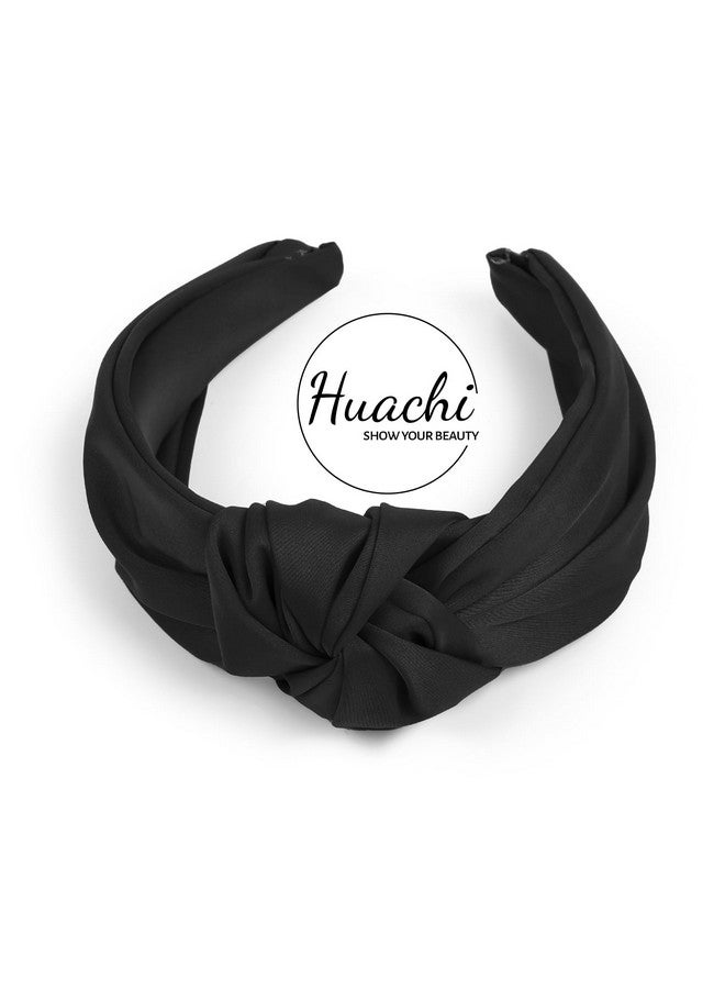 TERSE Knotted Headbands for Women Black Headband Non Slip Wide Thick Headband for Women’s Hair Fashion Hair Accessories Women Headbands for Hair Elastic Hair Bands for Women's Hair - Image 3