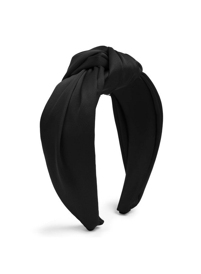 TERSE Knotted Headbands for Women Black Headband Non Slip Wide Thick Headband for Women’s Hair Fashion Hair Accessories Women Headbands for Hair Elastic Hair Bands for Women's Hair - Image 2