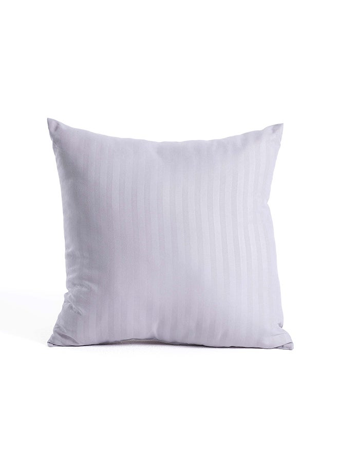 Pan Home Stria Microfiber Filled Cushion 40x40cm - Light Grey - Image 3
