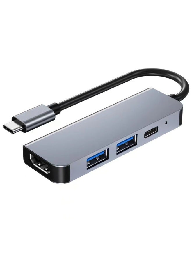 Eight-in-one Docking Station Type-c Network Port Usb Multi-port Docking Station Multi-function Usb Hub Wholesale-Number Of Interfaces:Four-in-one Docking Station (hdmi+usb3.0+usb2.0+pd100w)  - Image 1