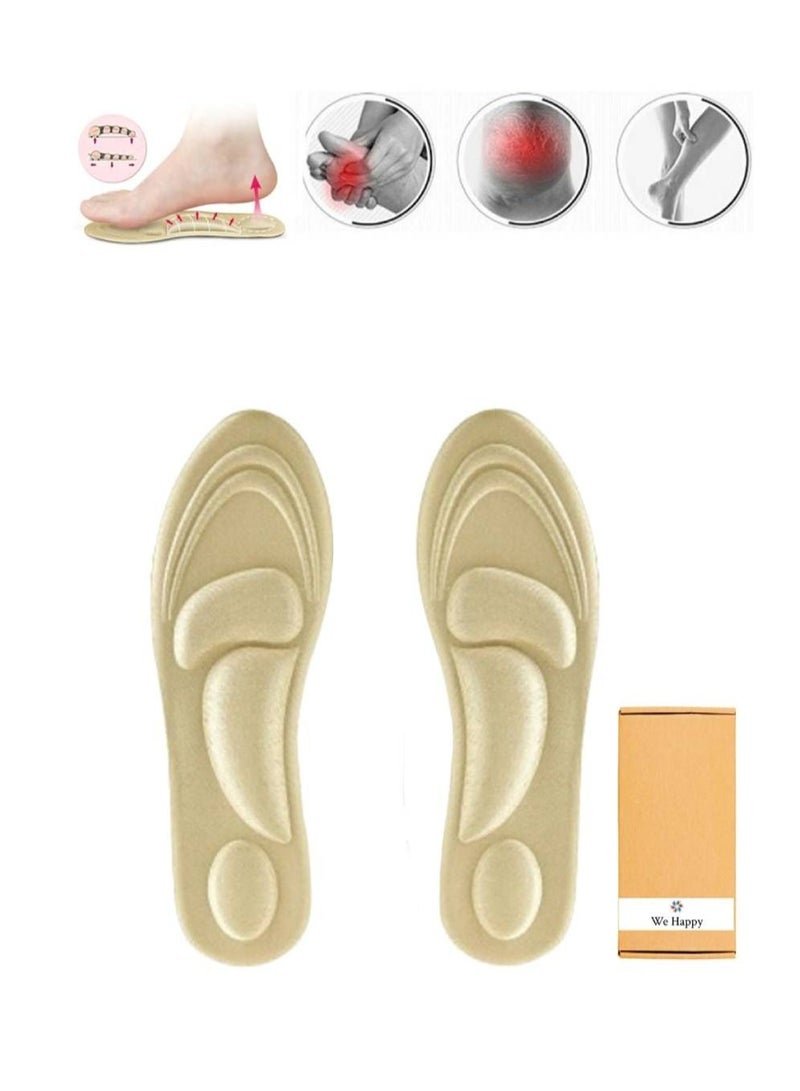 We Happy 4D Foam Comfort Shoe Insole Help Against Foot Pain Cushioning Metatarsal Arch and Heel Support  - Image 1