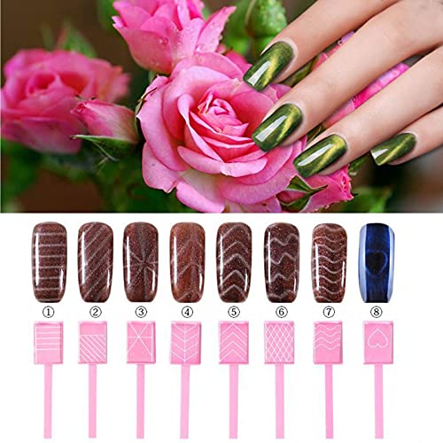Ideal Swan Magnet Nail Art Polish Tool Set Cat Eye Gel Polish 3D Gel Cat Eye Plastic ToolSuitable for DIY 3d Magnetic Salon Studio or Home 8 Piece - Image 5