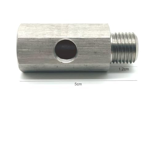 Larlansz Stainless Steel 1/4 NPT Female to 1/4 NPT Male with 1/8 NPT Port Oil Pressure Sensor Tee adapter Use to add oil pressure gauge and Turbo Supply Feed Line - Image 3