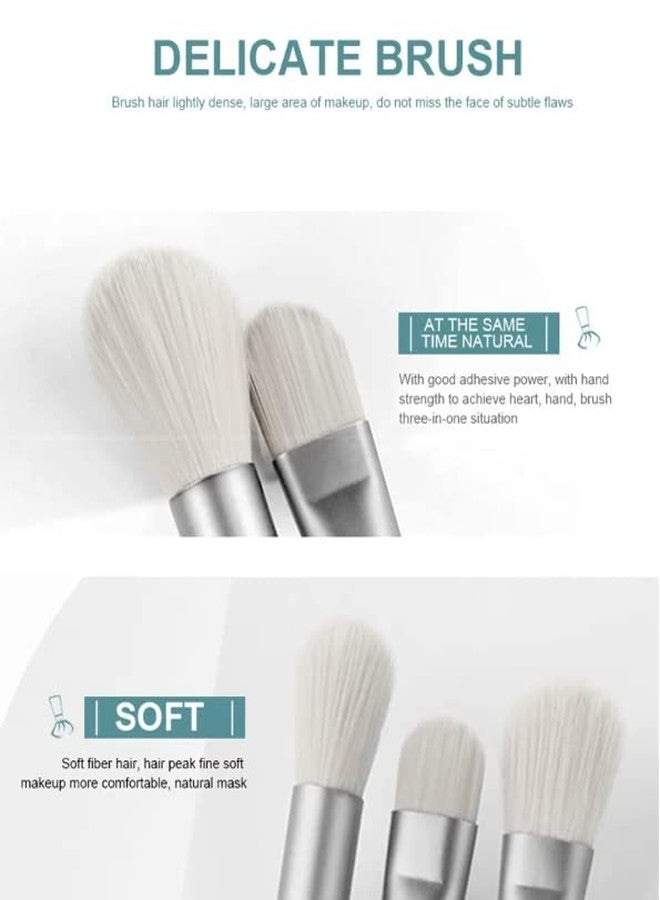 DD Retails Portable Eyes Makeup Brush Set || Synthetic Bristle Foundation Brush For Women || Face and Eyeshadow Makeup Brush Kit (Pack Of 8) - Image 5