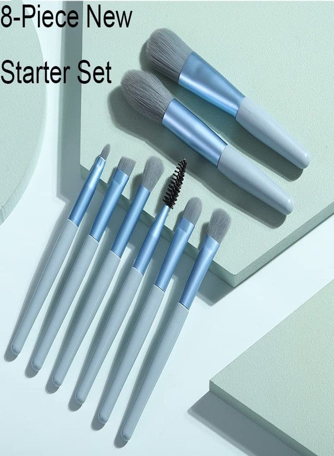 DD Retails Portable Eyes Makeup Brush Set || Synthetic Bristle Foundation Brush For Women || Face and Eyeshadow Makeup Brush Kit (Pack Of 8) - Image 3