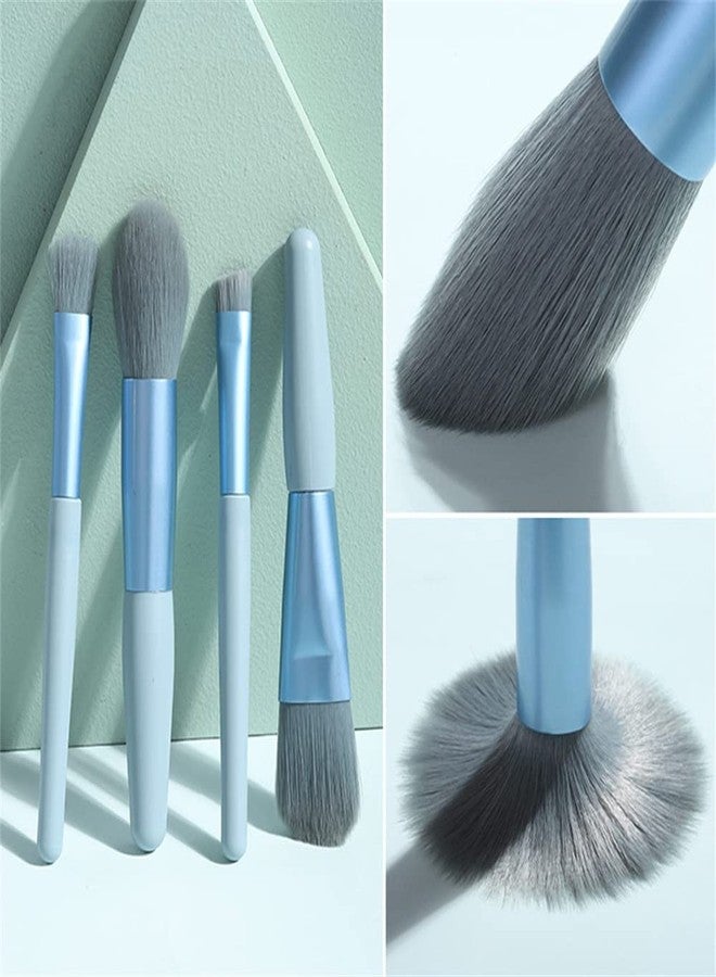 DD Retails Portable Eyes Makeup Brush Set || Synthetic Bristle Foundation Brush For Women || Face and Eyeshadow Makeup Brush Kit (Pack Of 8) - Image 4