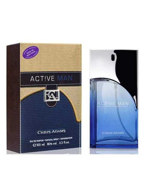 Chris Adams Active Man Eau De Parfum 100ML – Energizing Fragrance for the Modern, Confident, and Dynamic Gentleman