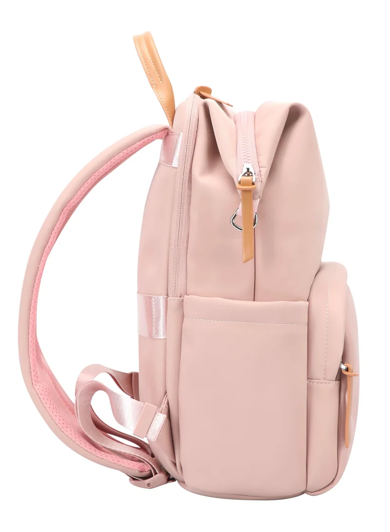 Bopai  Premium Durable Lightweight Ladies Laptop Backpack Water Resistant Synthetic Leather Daypack for Casual/Office/School/College, BO-LB791, Pink for Women | Best Price UAE