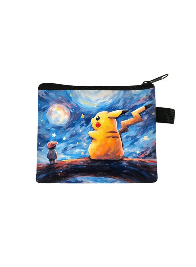 New Pokémon Coin Purse, Children's Mini Cartoon Bag, Student Portable Bag, Storage Wallet, Key Card Holder