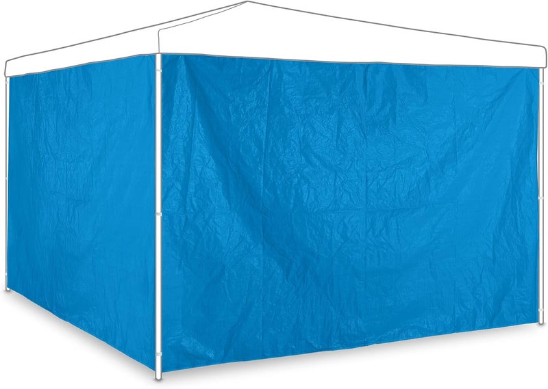 Relaxdays Side Panels, Set of 2, Side Wall for 3 x 2 m Gazebos, Waterproof, Without Windows, Plastic, Blue - Image 1