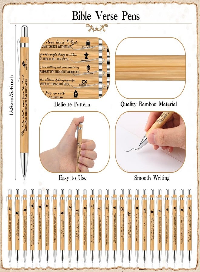 Feifeiya 50 Sets Christian Bookmarks Gifts 2'' x 6'' Emergency Numbers Scripture Bookmarks and Bible Verse Pens Bulk Religious Easter Gifts for Church Clergy Team Coworkers Volunteers - Image 2