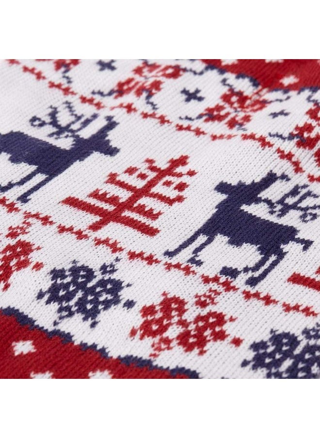 Blueberry Pet Ugly Christmas Reindeer Dog Sweater Turtleneck Holiday Family Matching Clothes for Dog, Tango Red & Navy Blue, Back Length 22", Warm Winter Outfit for Large Dogs - pzsku/ZE3C55AFCBCEAC9900952Z/45/_/1737031554/cf8c5594-a774-47ab-a80f-0b9c540c9789