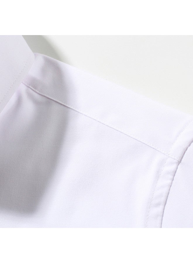 Fomoce summer New Men's Fashion Casual Solid Color Textured Cool Breathable Handsome Short Sleeve Thin Shirt - Image 5