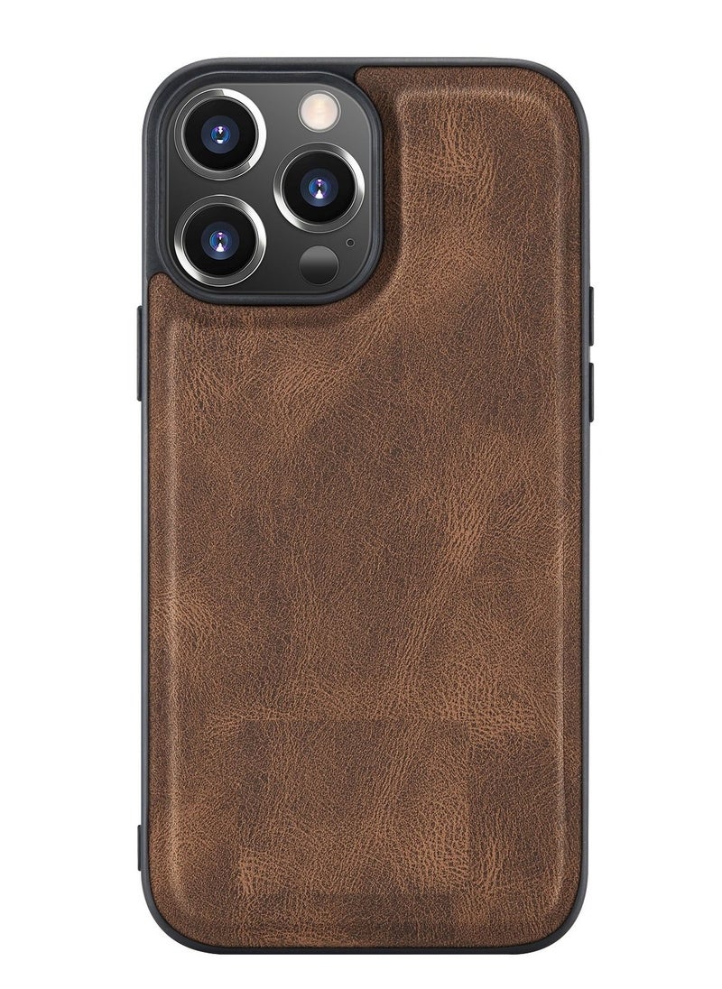Suteni - Leather Protective Back Cover Case Phone Case for iPhone - Image 1