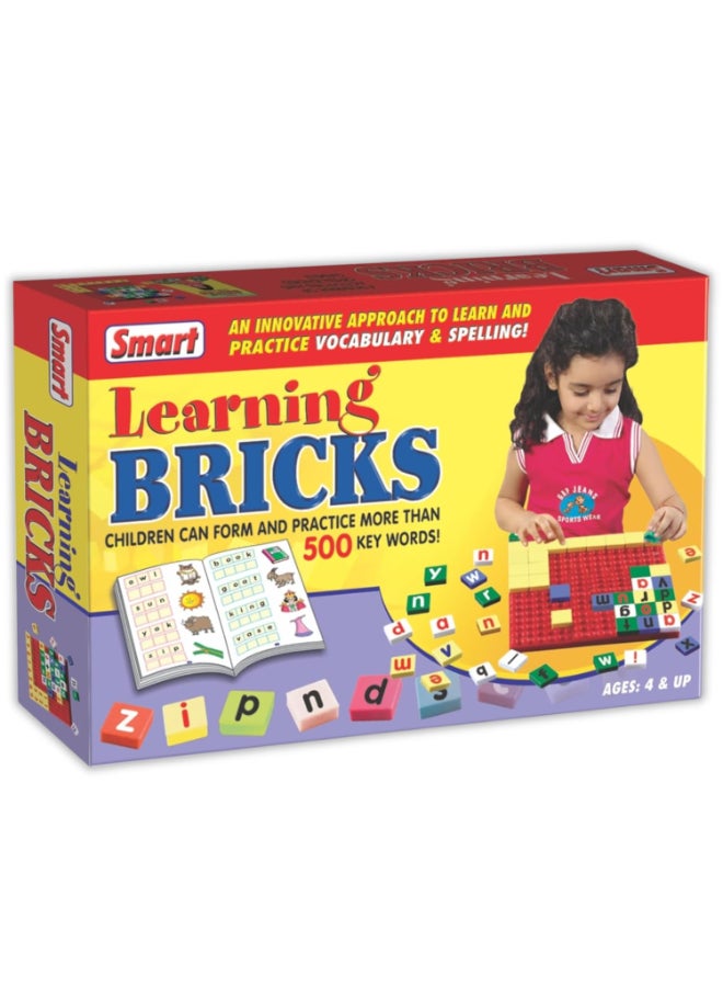 Creative's Smart Learning Bricks Educational Toy - Vocabulary & Spelling Building Blocks, Montessori Gift for Boys & Girls Ages 4 5 6 - Image 1