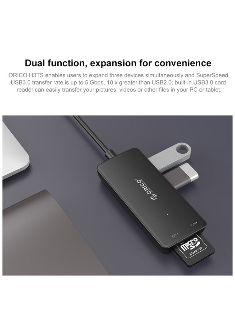 ORICO H3TS-U3 USB3.0 HUB with Card Reader - Image 4