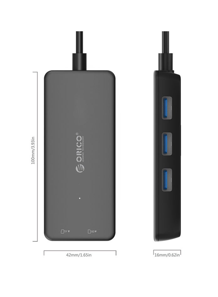 ORICO H3TS-U3 USB3.0 HUB with Card Reader - Image 2