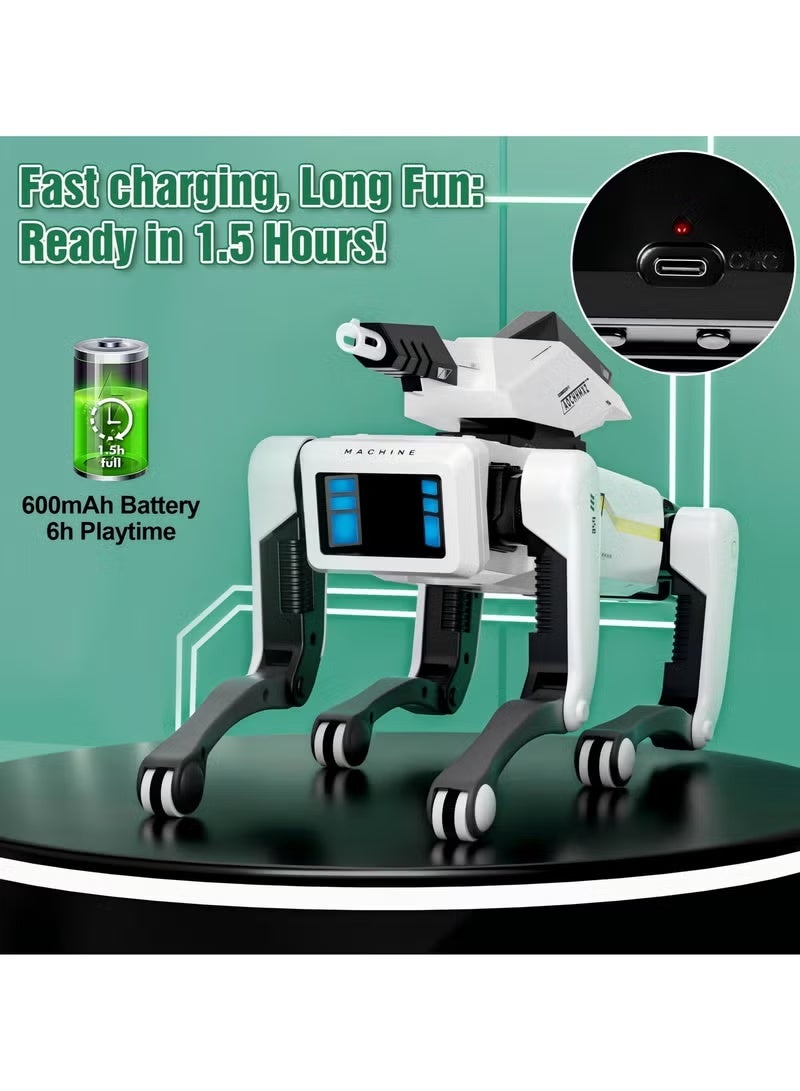 TIGER Smart Robotic Dog with Voice Command, App Programmable Functions, Interactive Dancing and Walking Actions, Educational Robot Pet Toy for Kids, Rechargeable Play Companion - Image 5