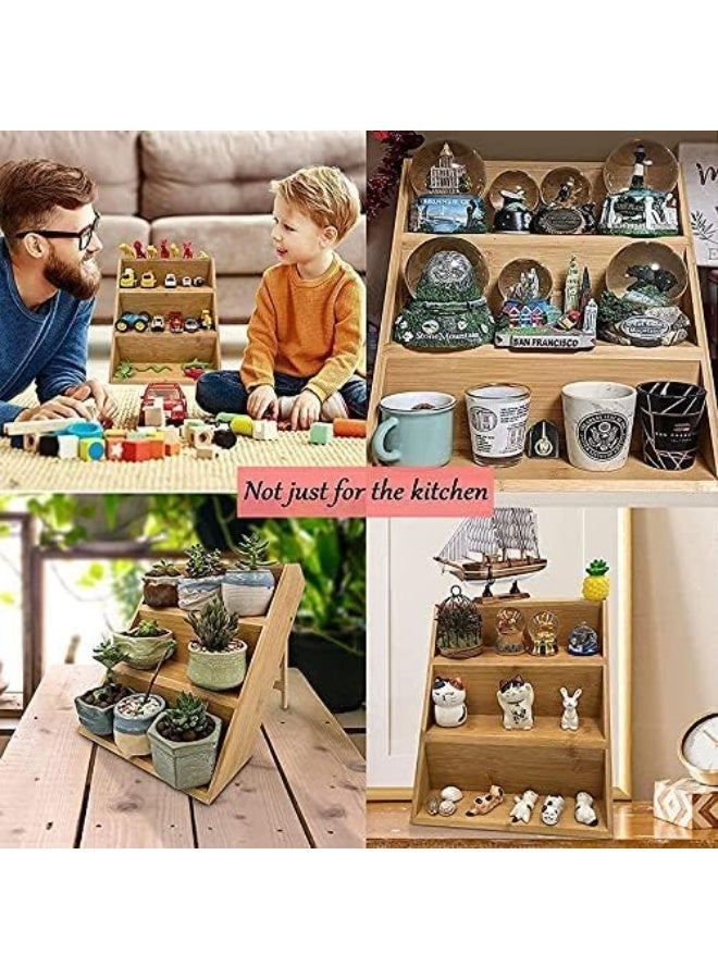 سلم توابل خشب لتنظيم البهارات – منظم مطبخ أنيق بدون برطمانات - Image 2