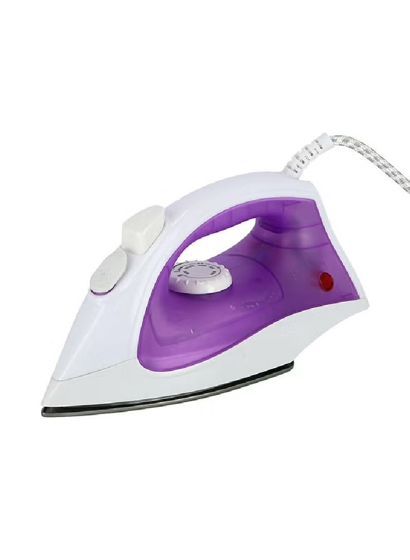 Powerful Non-Stick Soleplate Iron With Self Clean Function And Variable Steam Control White/Purple 