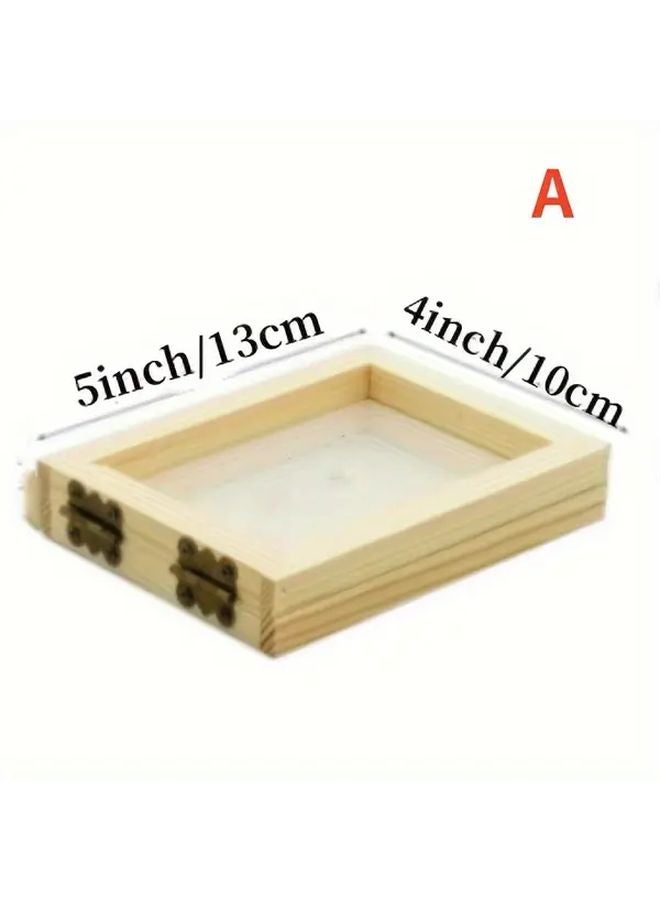 4 Sizes Natural Wood Frames For DIY Art Dry Flower Arrangements And Crafts - Image 4