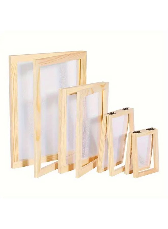 4 Sizes Natural Wood Frames For DIY Art Dry Flower Arrangements And Crafts - Image 2