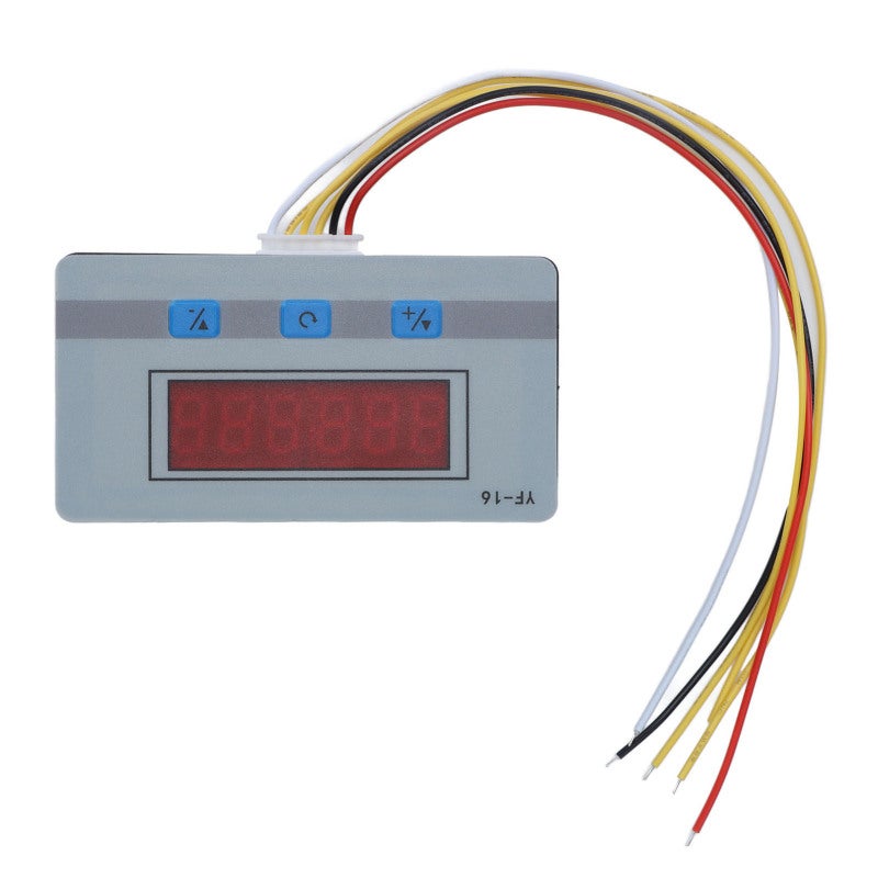 Digital Counter 1-999999 Counting Range 5-24V DC AC Input Voltage - NPN PNP Signal Input Port Easy Operation Relay Output for Equipment Upgrading - Image 1