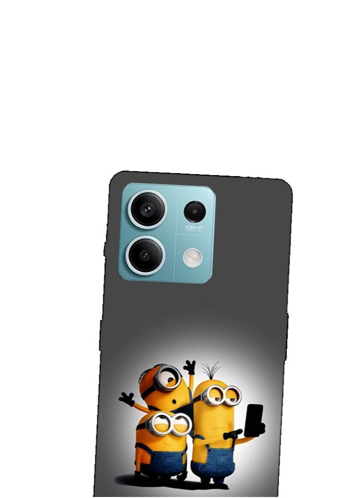 Service Zone Protective Printed Mobile Back Cover Cute Minions Cartoon For Xiaomi Mi Note 13  - Image 2
