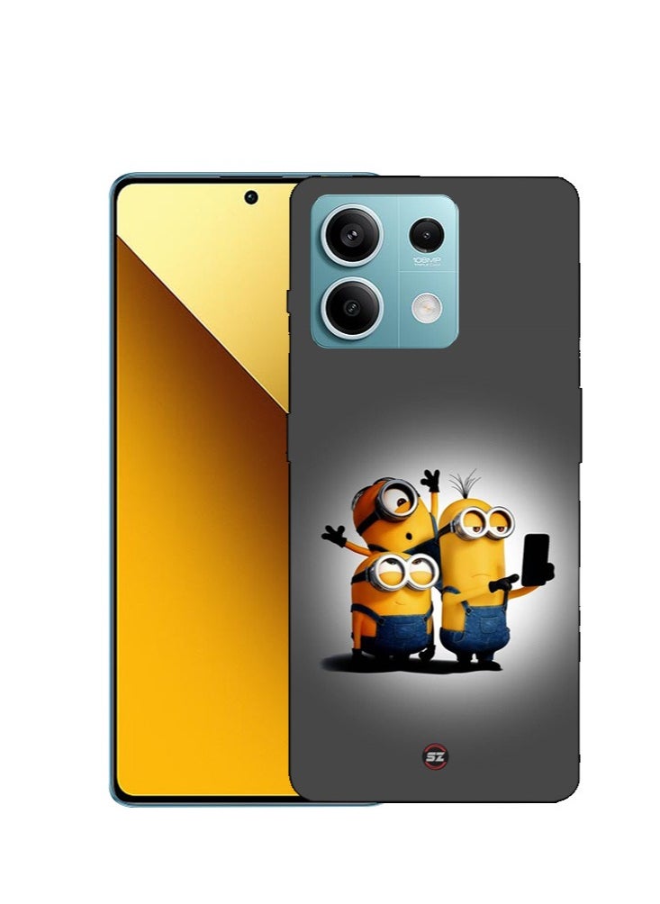 Service Zone Protective Printed Mobile Back Cover Cute Minions Cartoon For Xiaomi Mi Note 13  - Image 1