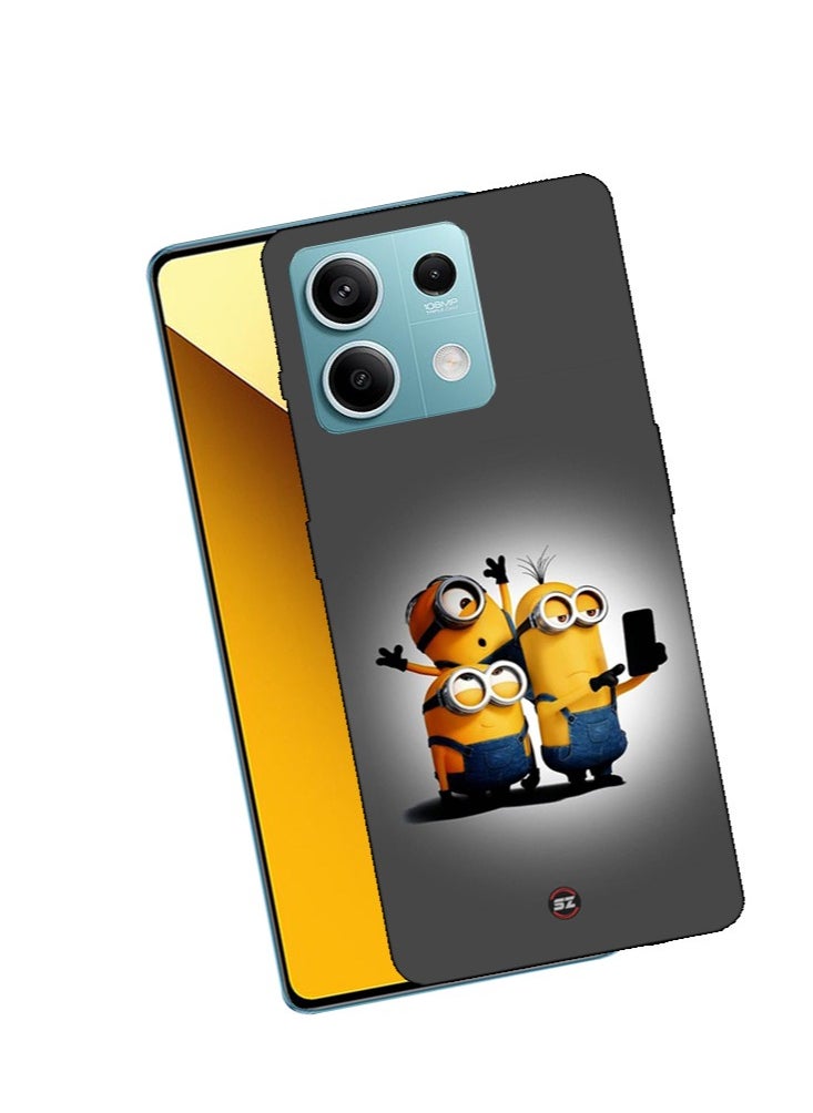 Service Zone Protective Printed Mobile Back Cover Cute Minions Cartoon For Xiaomi Mi Note 13  - Image 3