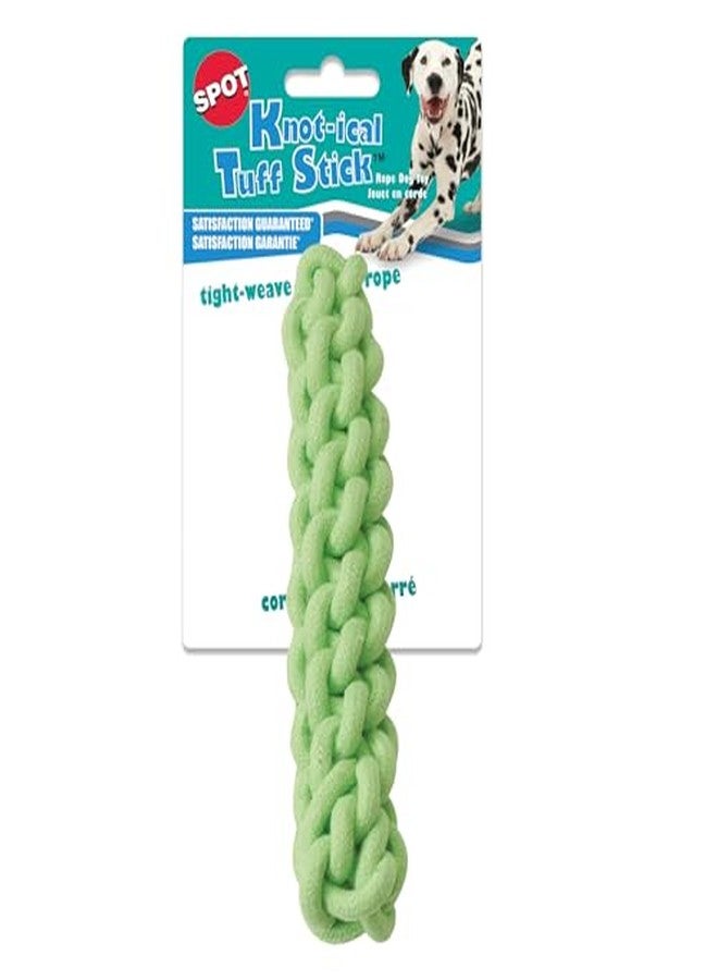 سبوت لعبة SPOT Knot-ical Tuff Stick - لعبة حبل مضفر للكلاب، لعبة شد وجلب محكمة النسيج، مثالية للكلاب متوسطة الحجم التي تمضغ الأشياء بشكل معتدل - 10 بوصات، لعبة واحدة، ألوان متنوعة - Image 2