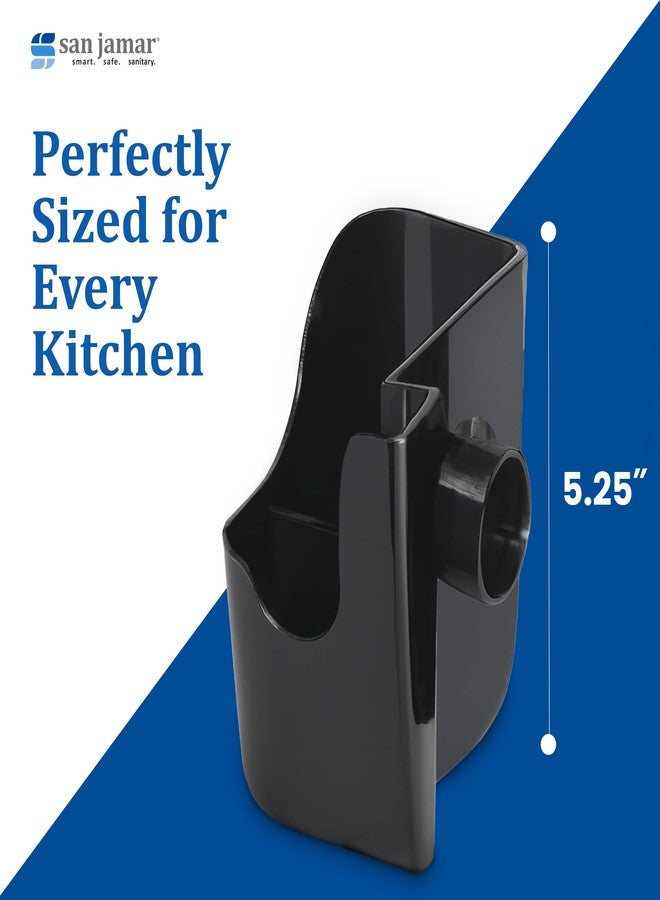 San Jamar Dome Garnish Caddies Attachable Trays for Kitchen, Bar, and Restaurants, Plastic, 5.25 Inches, Black - Image 4